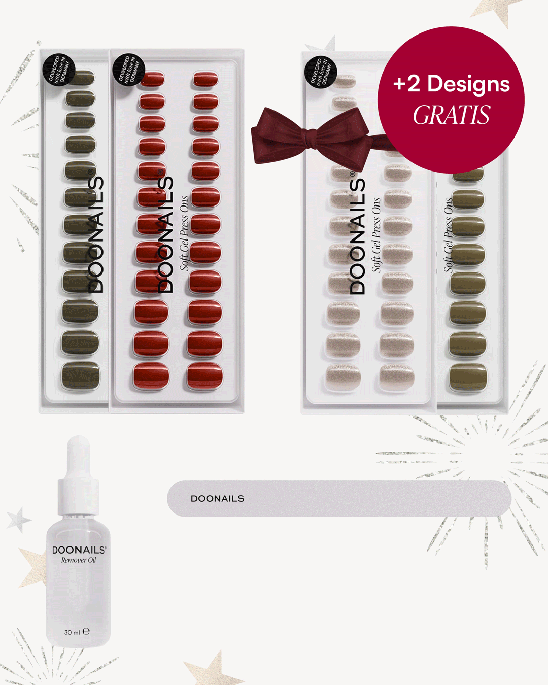 Neujahrs Starter Set - Soft Gel Press Ons