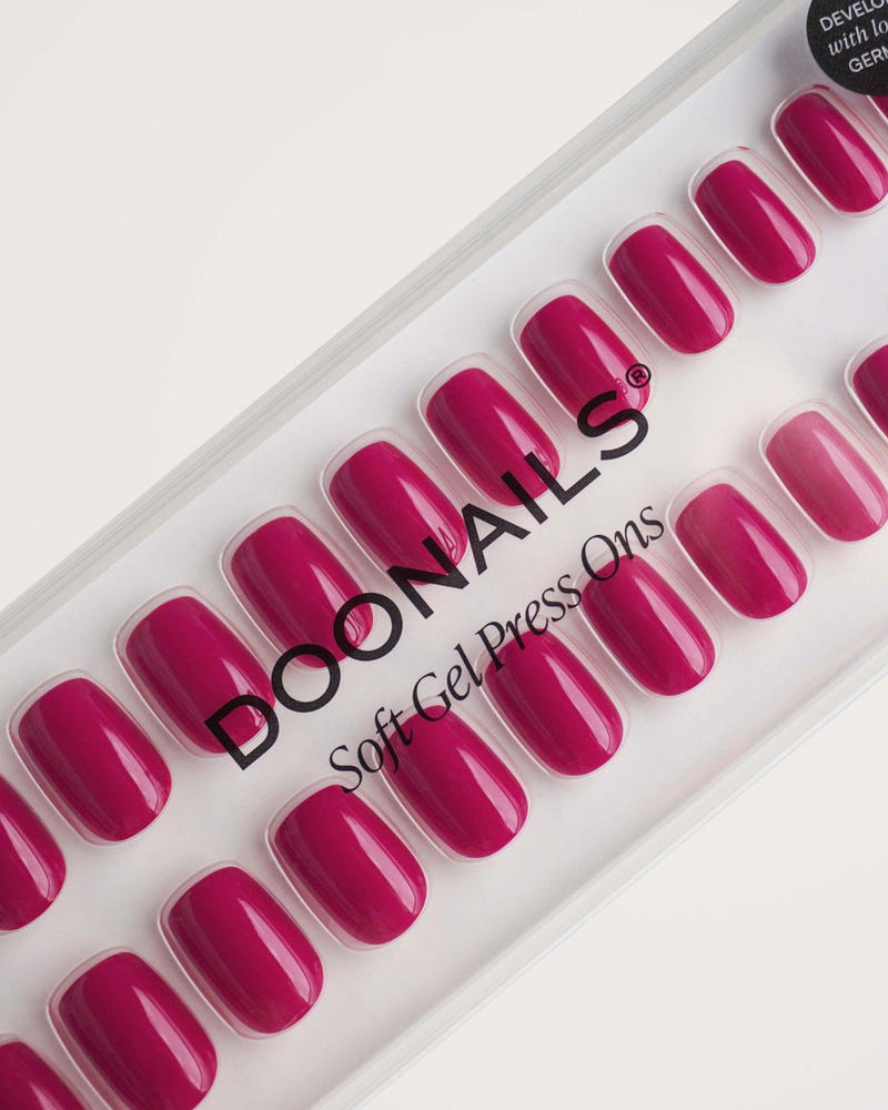 Acai Berry Short Square Soft Gel Press Ons - Doonails