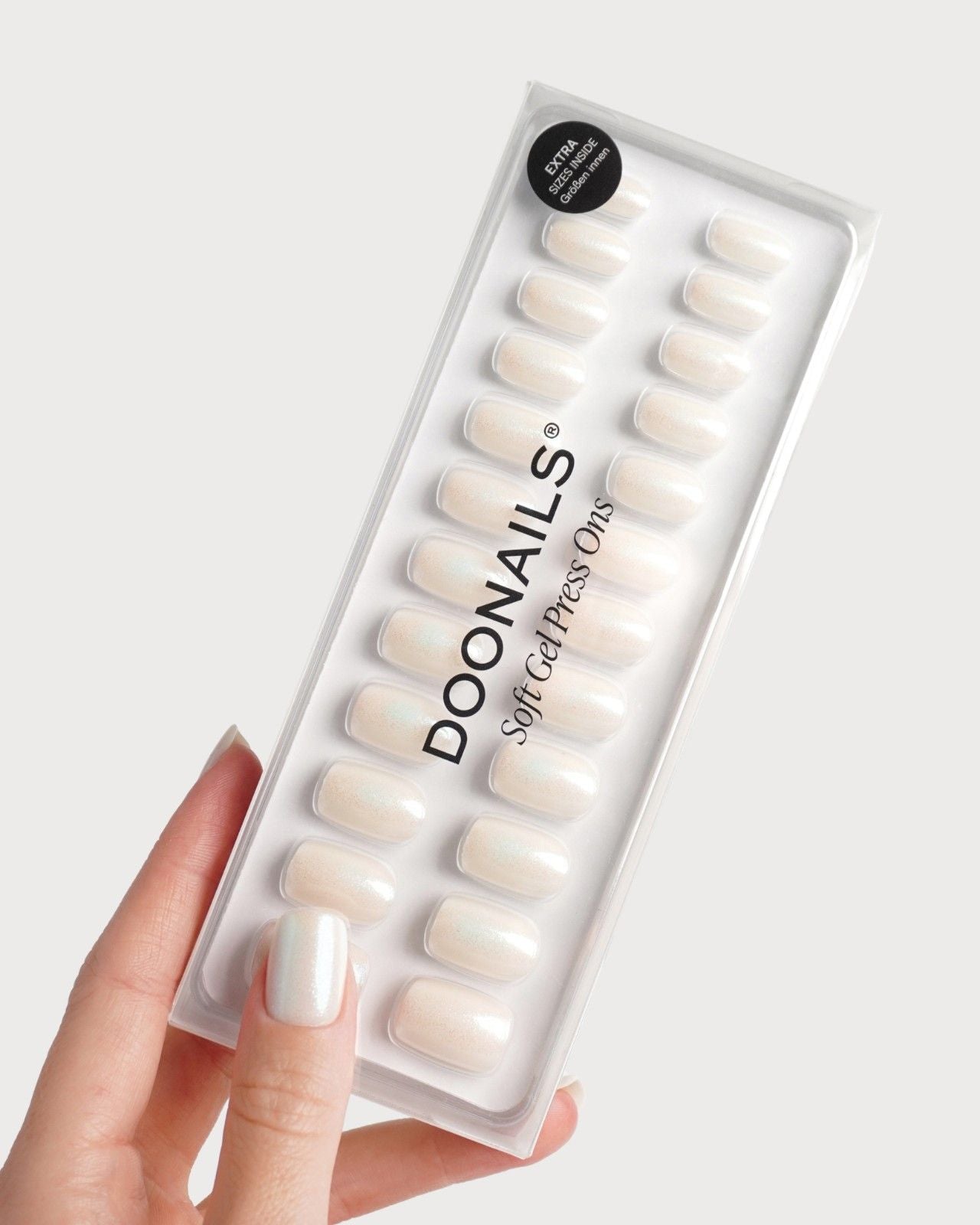 Arctic Glow Soft Gel Press Ons