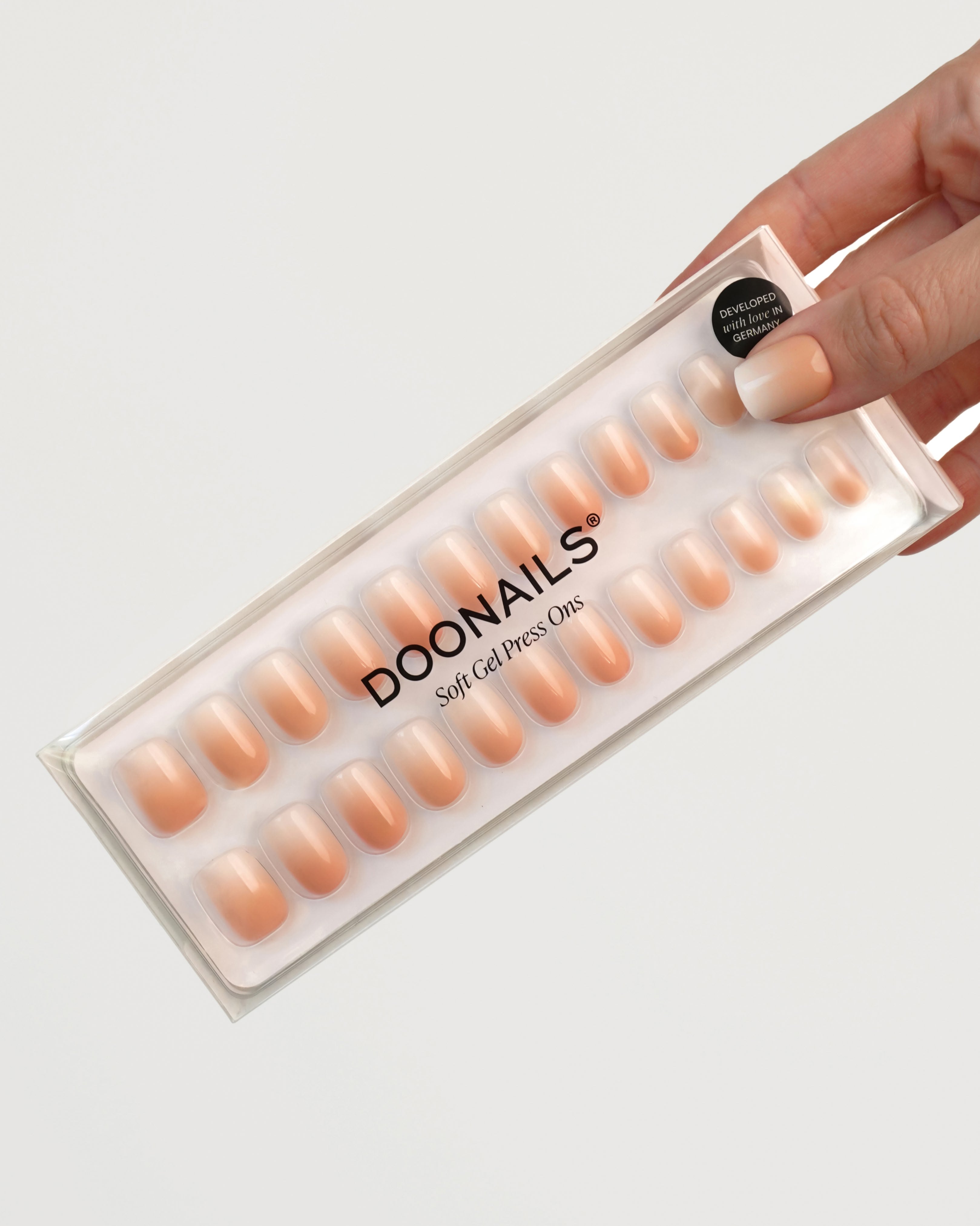 Babyboomer Short Square Soft Gel Press Ons