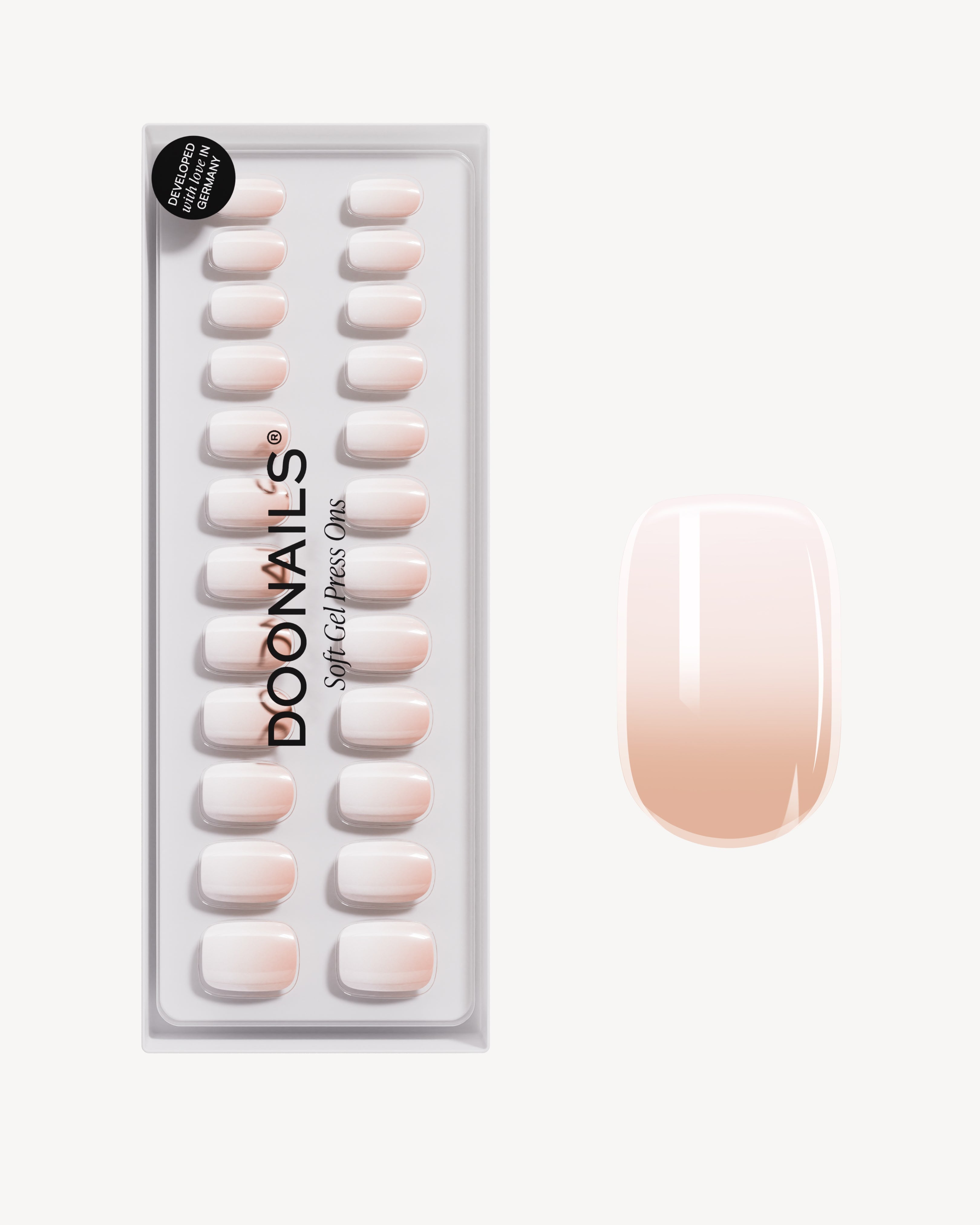 Babyboomer Short Square Soft Gel Press Ons