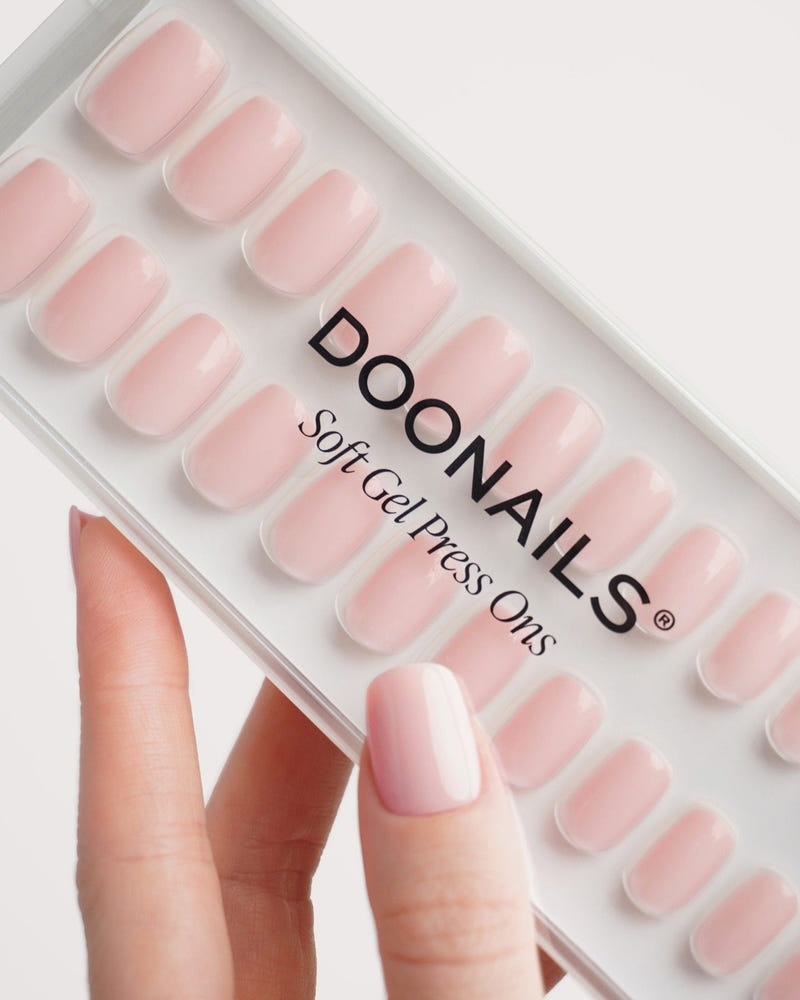 Ballerina Short Square Soft Gel Press Ons - Doonails