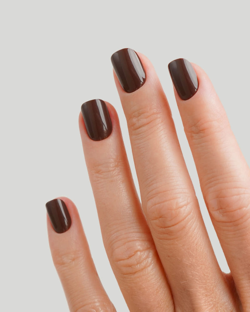 Cafe Noir Extra Short Square Soft Gel Press Ons
