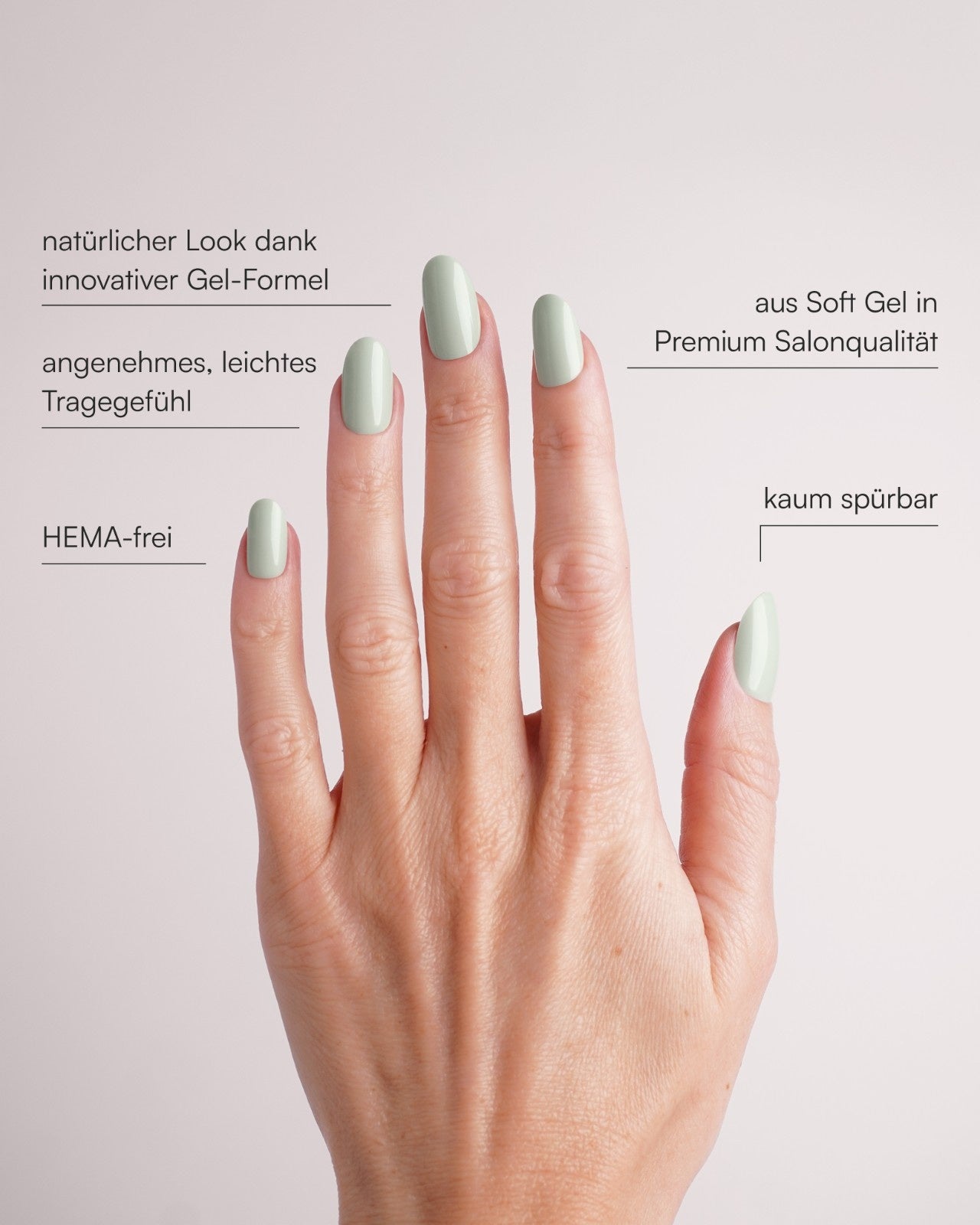 Cute Cucumber Medium Round Soft Gel Press Ons