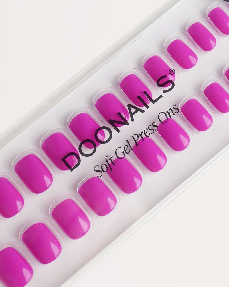 Dragonfruit Extra Short Square Soft Gel Press Ons - Doonails