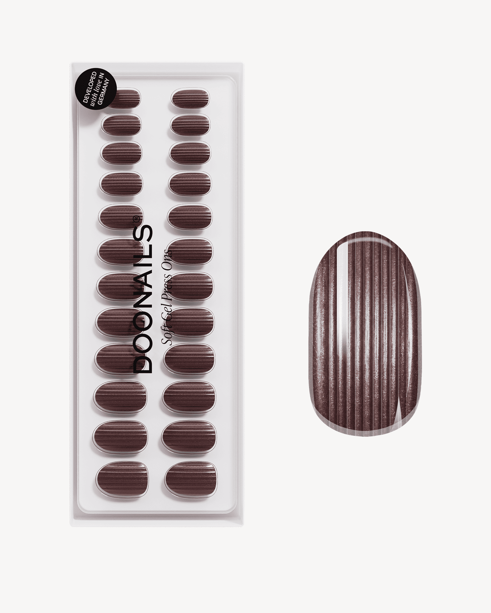Espresso Martini Medium Round Soft Gel Press Ons