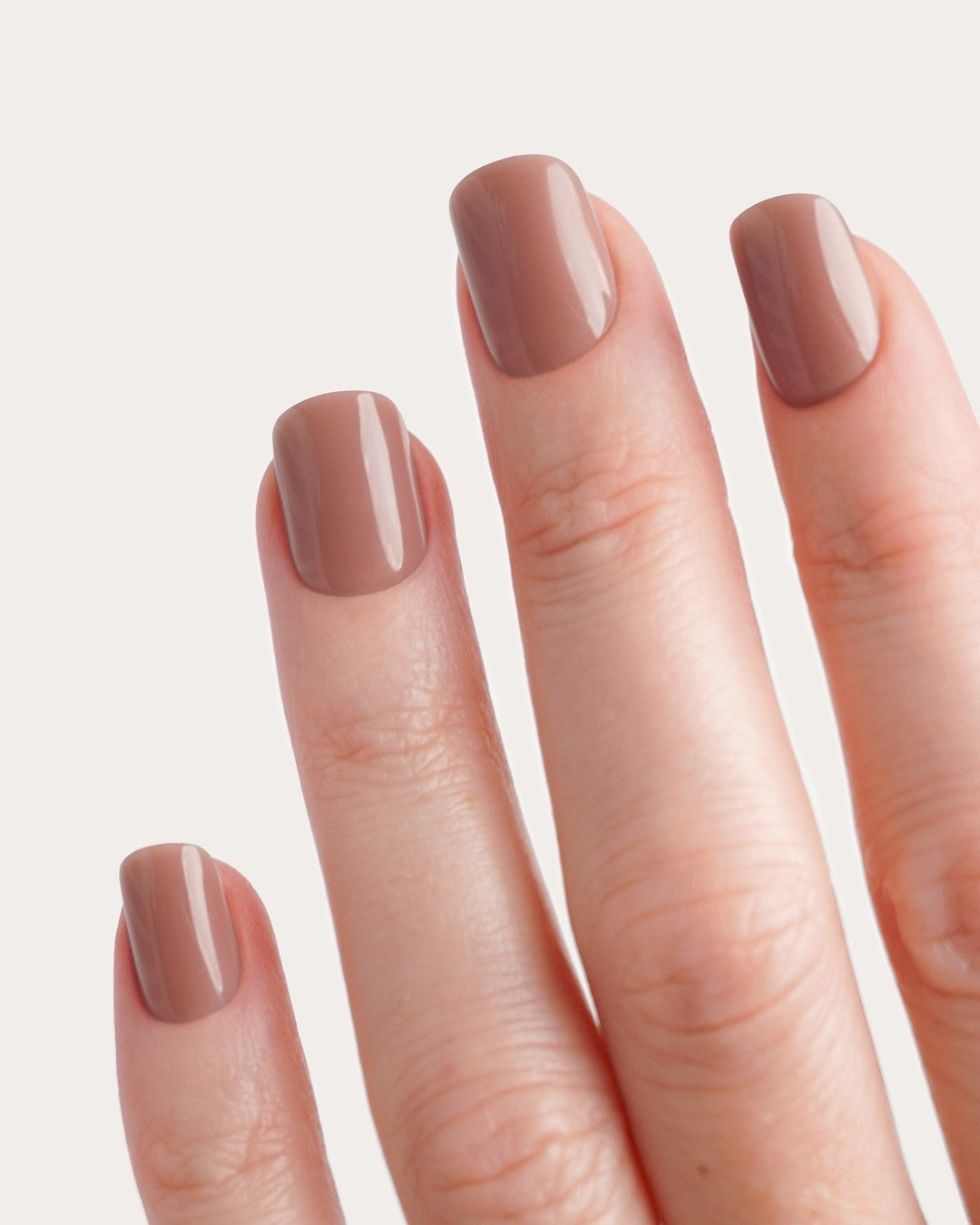 Soft Gel Press Ons Espresso getragen
