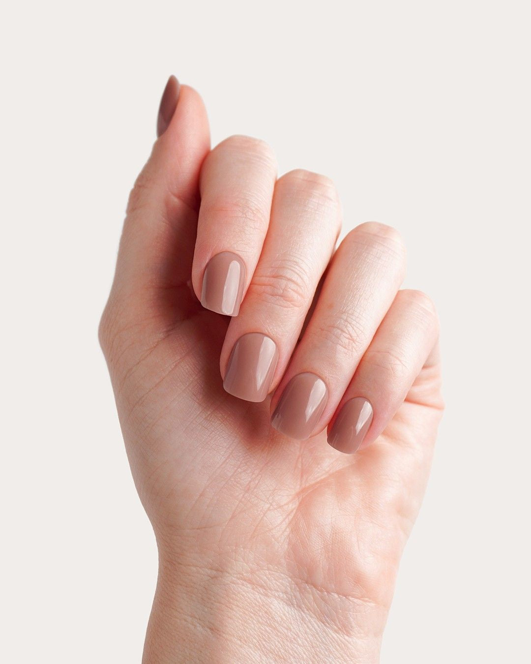 Soft Gel Press Ons Espresso getragen