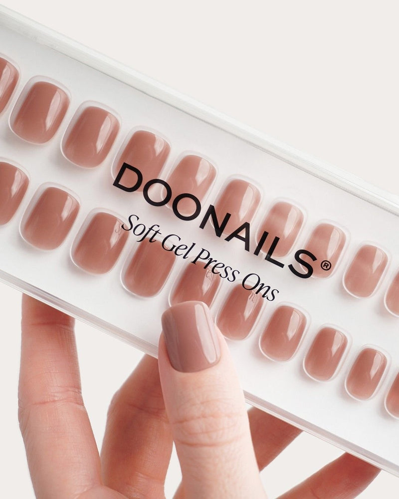 Espresso Extra Short Square Soft Gel Press Ons - Doonails