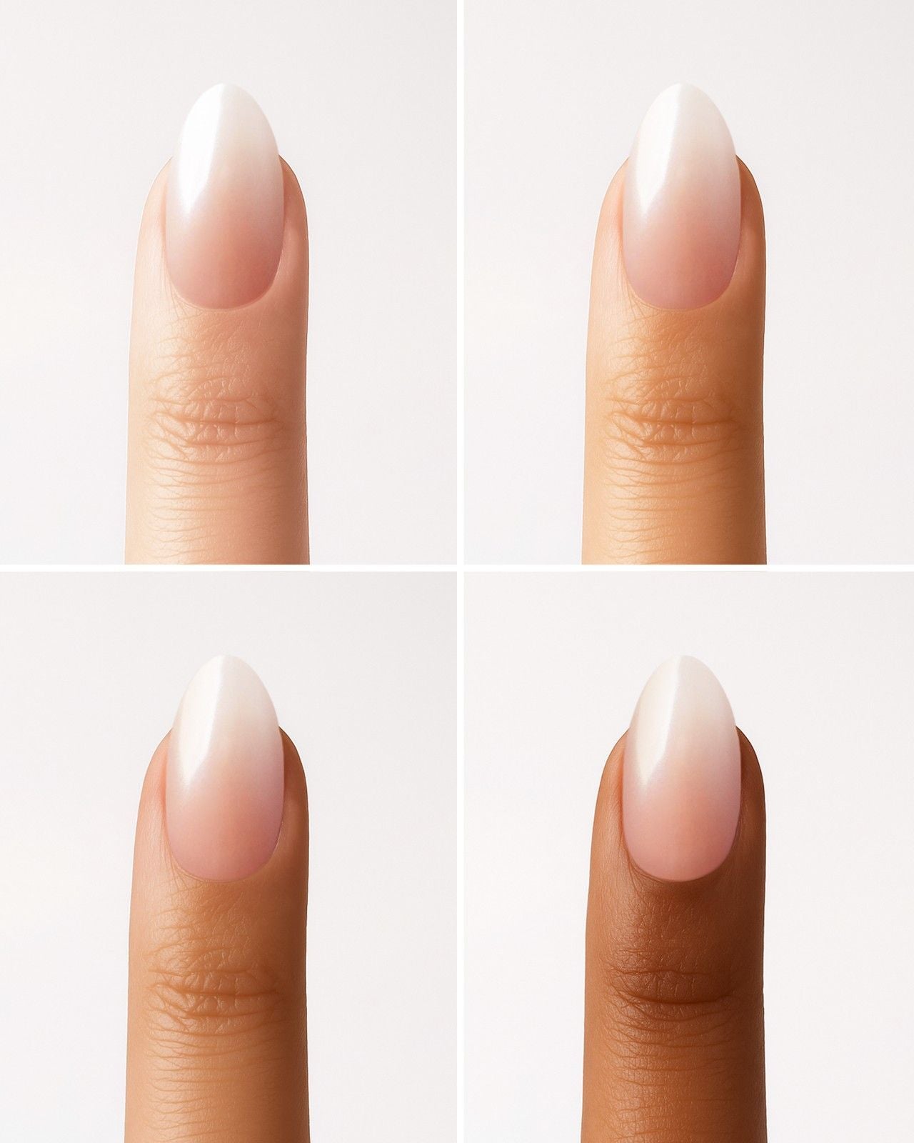 Glazed Babyboomer Short Almond Soft Gel Press Ons