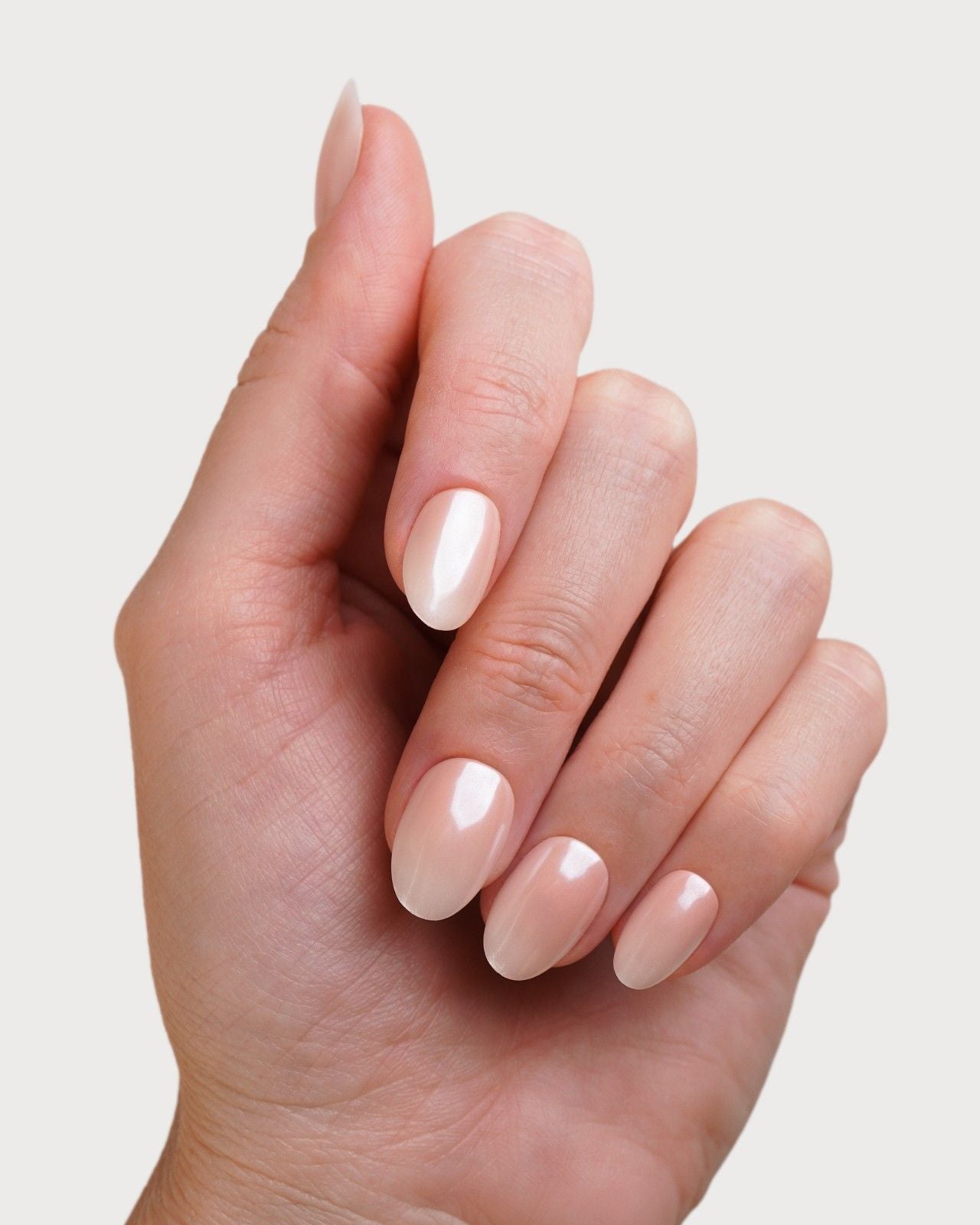 Glazed Babyboomer Short Round Soft Gel Press Ons