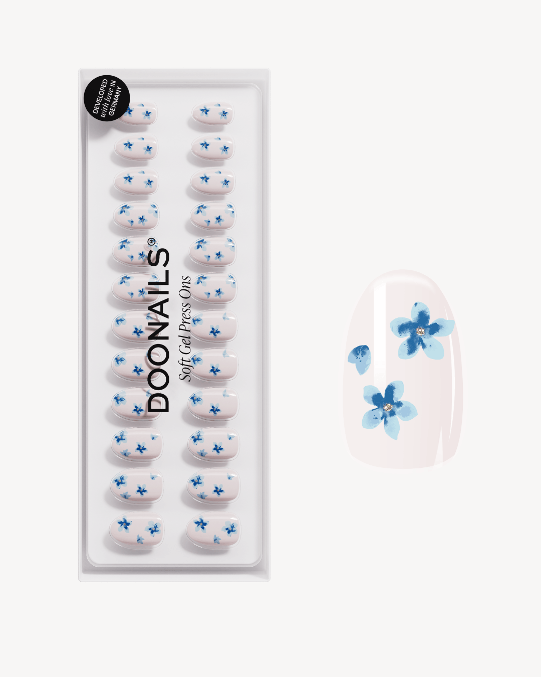 Limited Edition Blossom Babe Short Round Soft Gel Press Ons