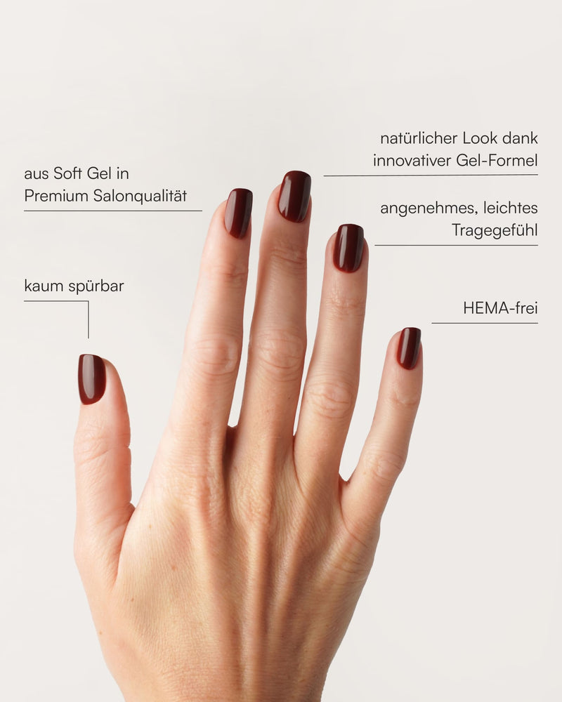 Love Paris Short Square Soft Gel Press Ons - Doonails