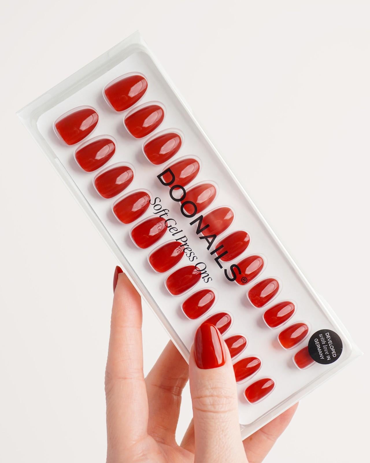 Soft Gel Press Ons Mon Cheri Verpackung