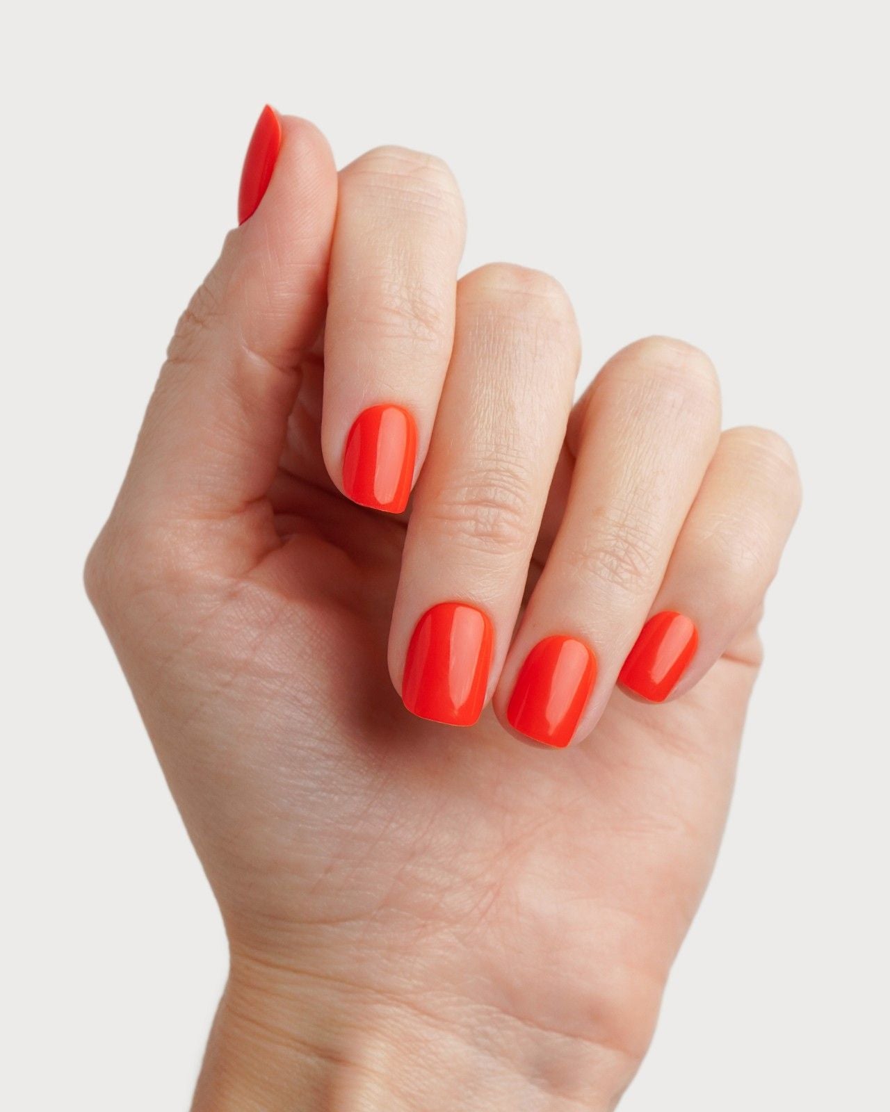 On Fire Extra Short Square Soft Gel Press Ons