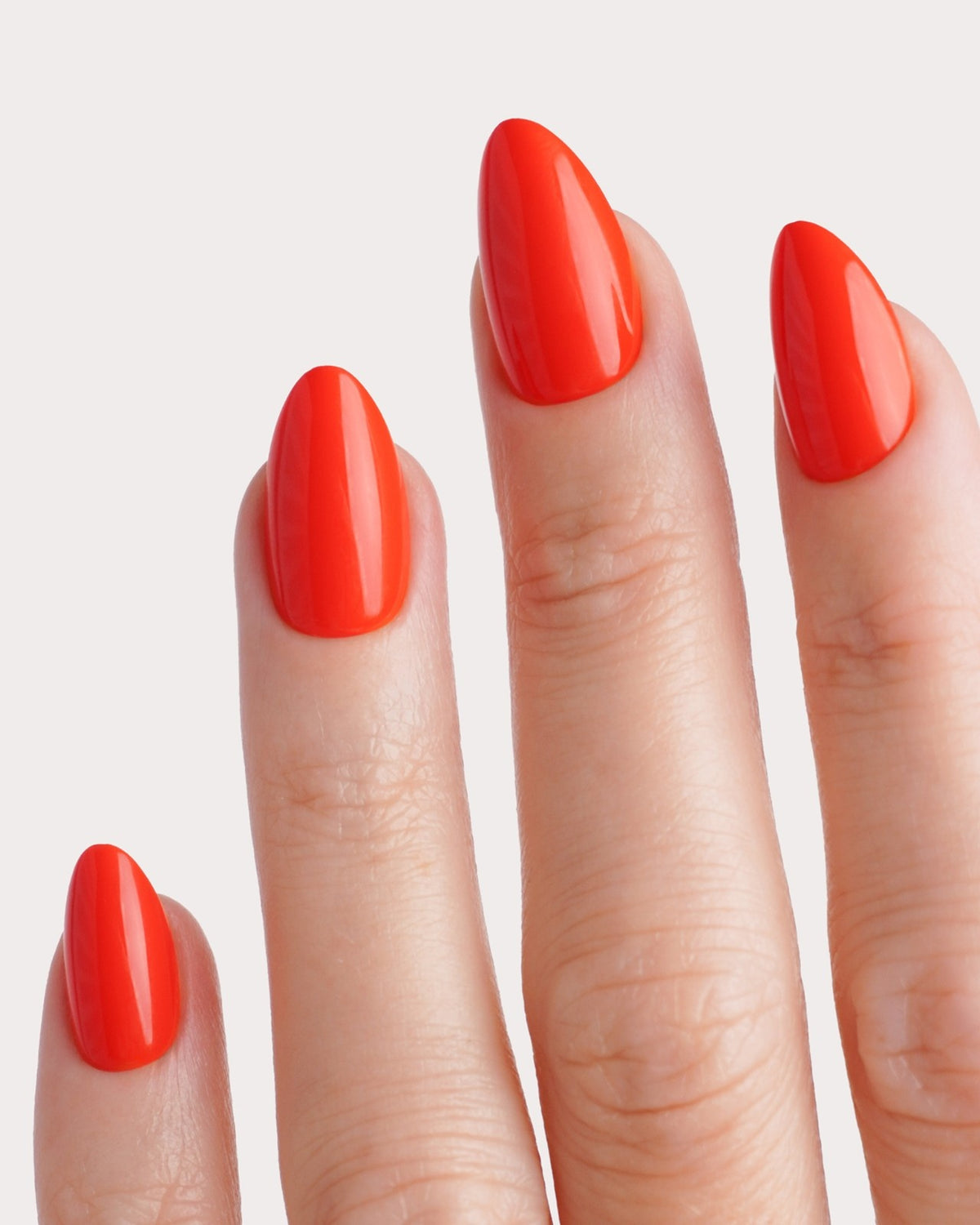 On Fire Short Almond Soft Gel Press Ons - Doonails