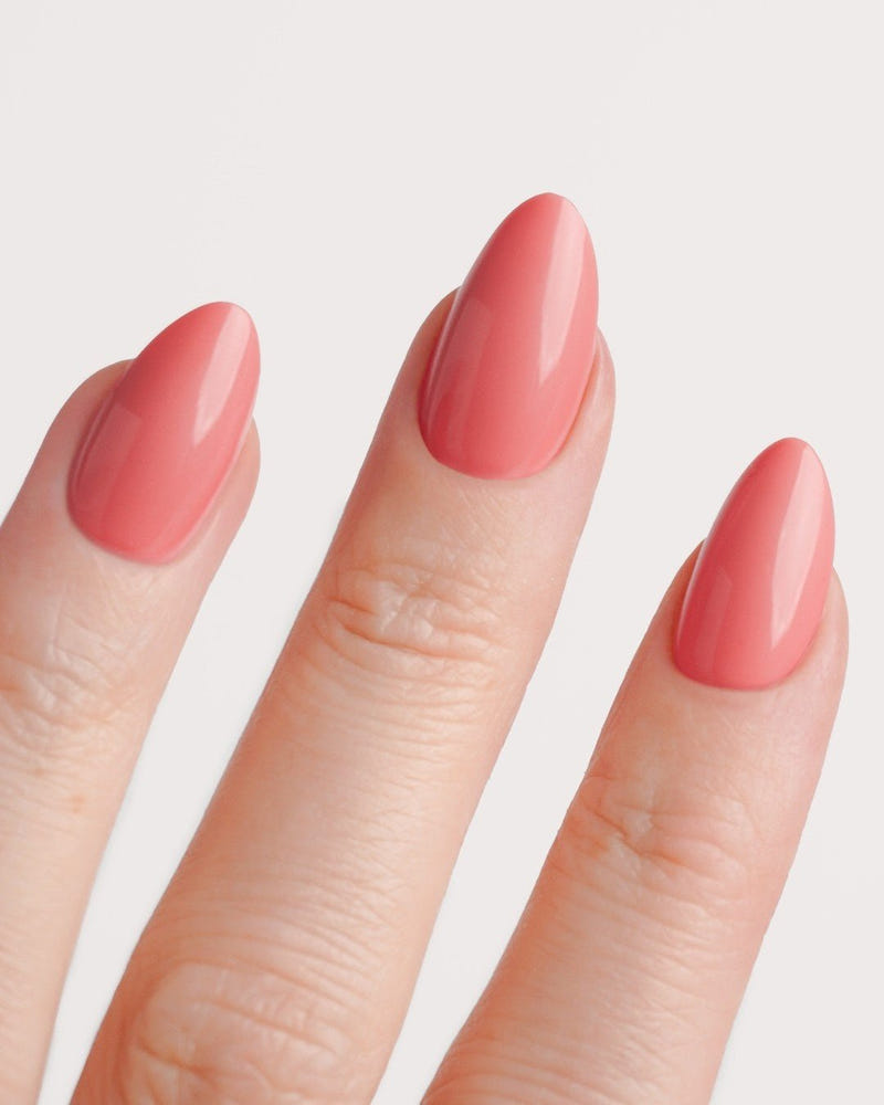 Peach Please Short Almond Soft Gel Press Ons - Doonails