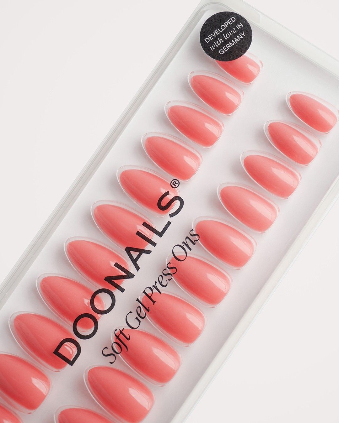 Peach Please Short Almond Soft Gel Press Ons
