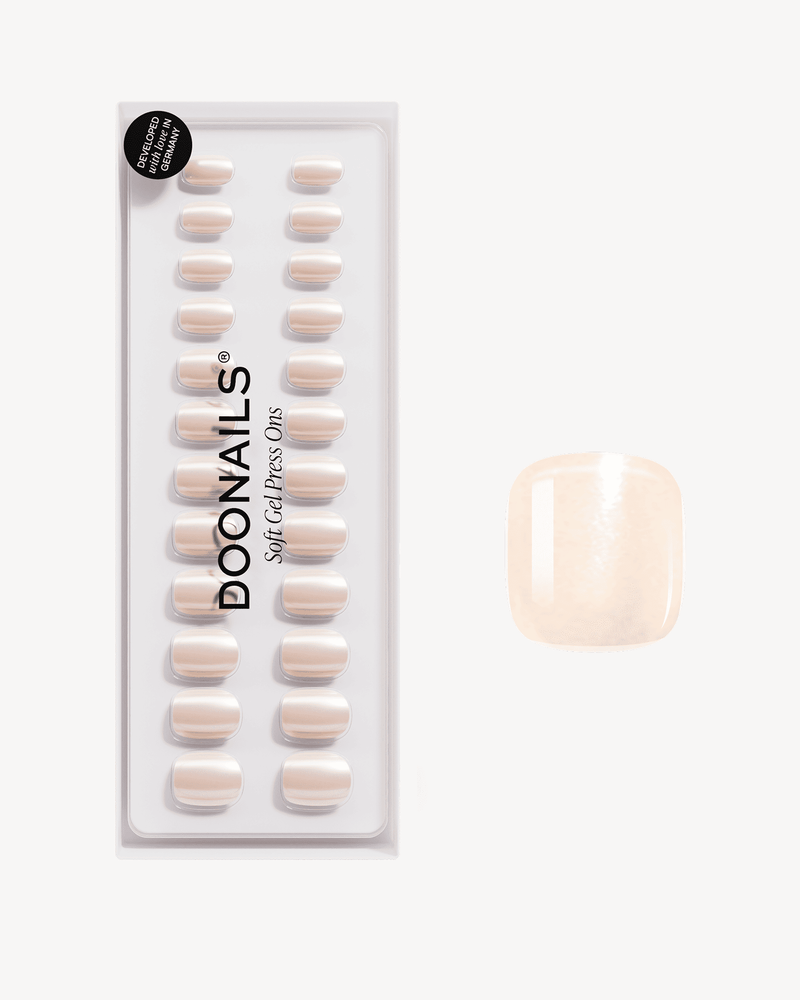 Prosecco Ultra Short Square Soft Gel Press Ons