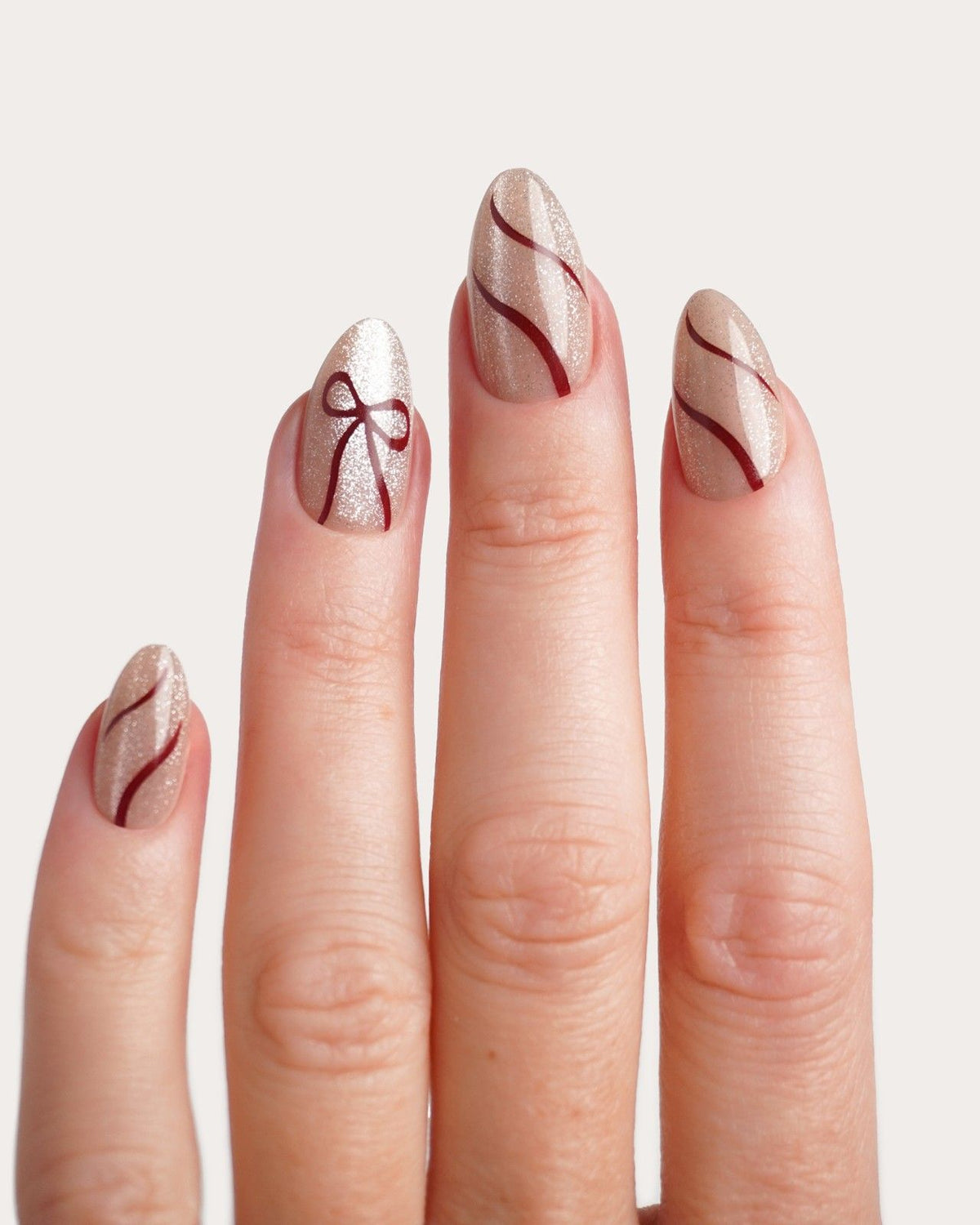 Red Bow Cat Eye Limited Edition Soft Gel Press Ons