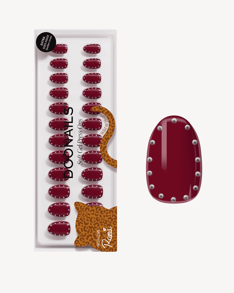 Rock It Red Short Round Soft Gel Press Ons