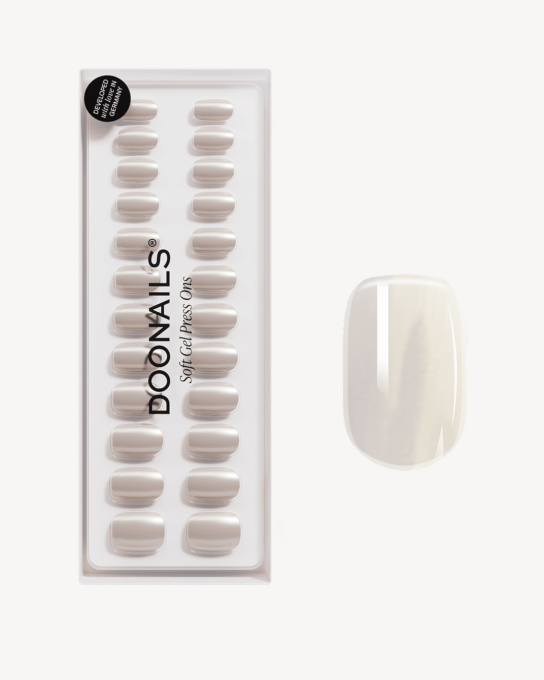 Toffee Short Square Soft Gel Press Ons
