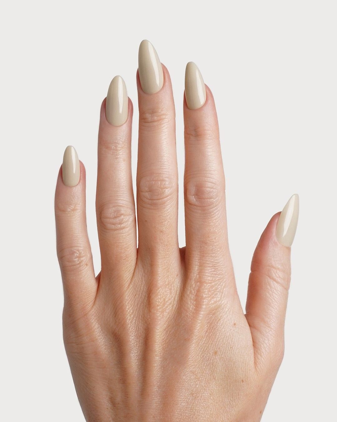 Vanilla Medium Almond Soft Gel Press Ons