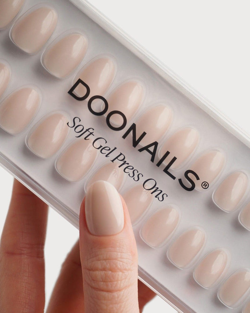 Vanilla Short Round Soft Gel Press Ons