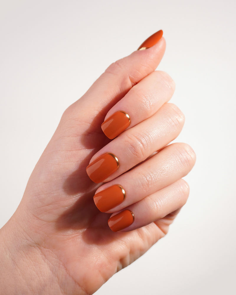 Cinnamon Extra Short Square Soft Gel Press Ons - Doonails