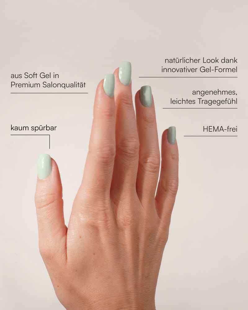 Cute Cucumber Short Square Soft Gel Press Ons - Doonails