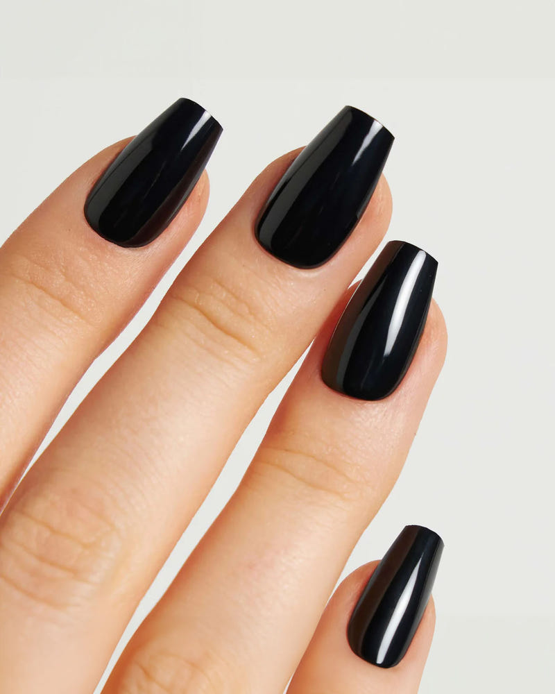 Dark Dream Short Coffin Soft Gel Press Ons - Doonails