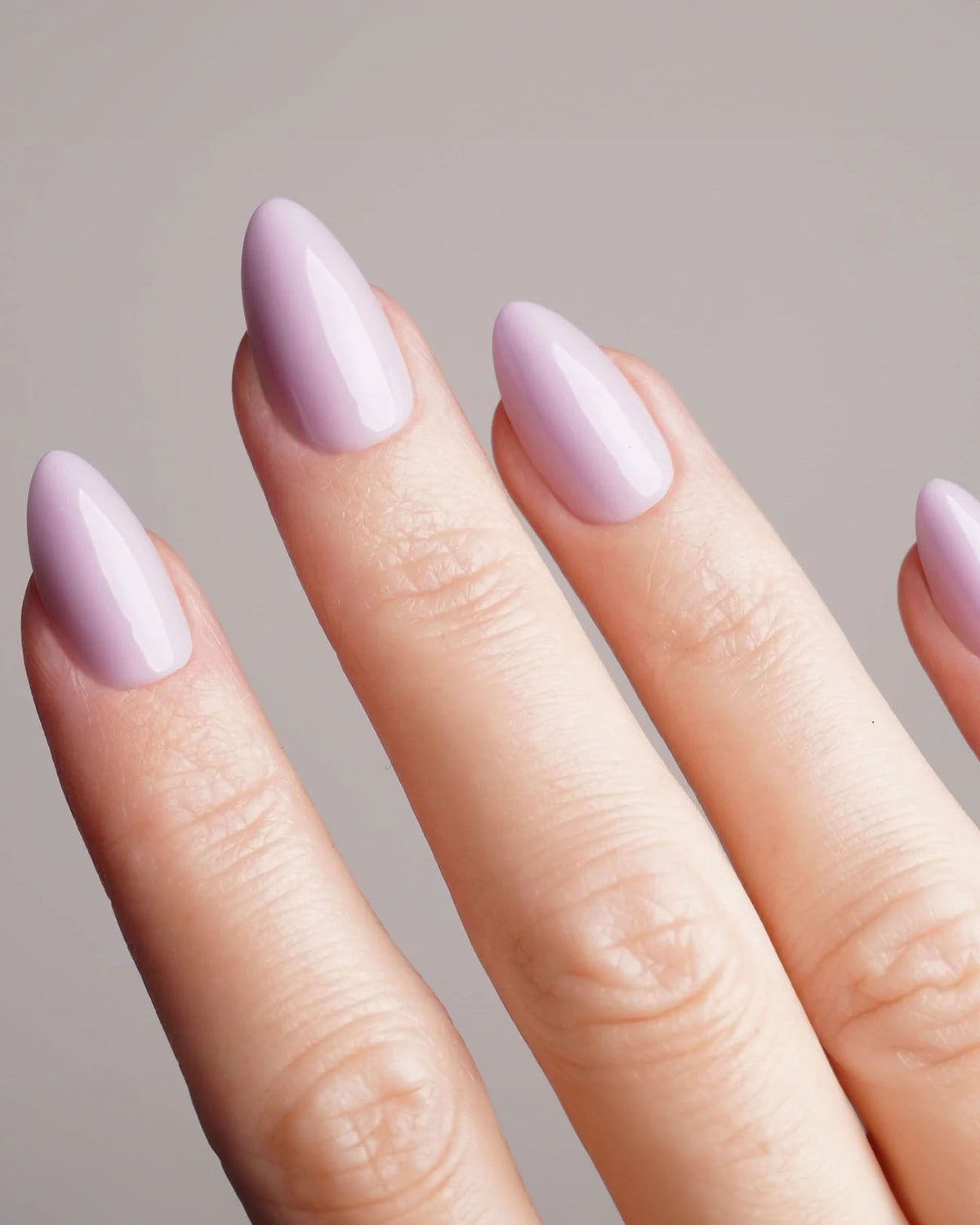 Lavender Mist Short Almond Soft Gel Press Ons - Doonails