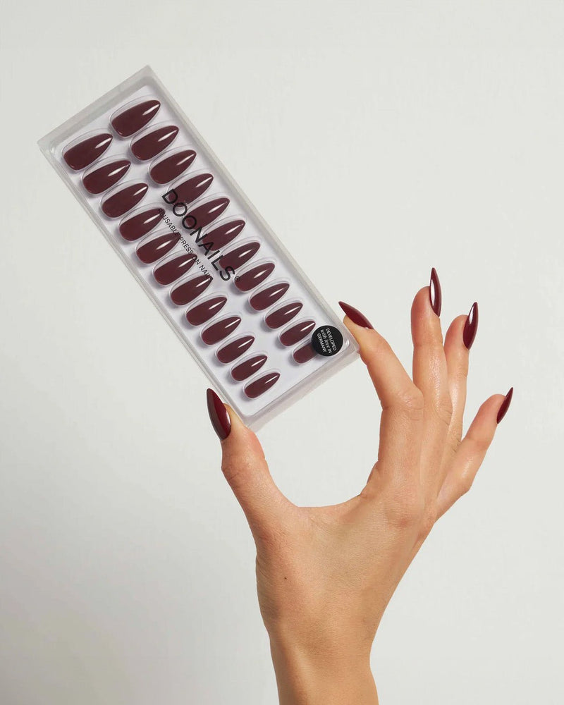 Love Paris Medium Almond Soft Gel Press Ons - Doonails