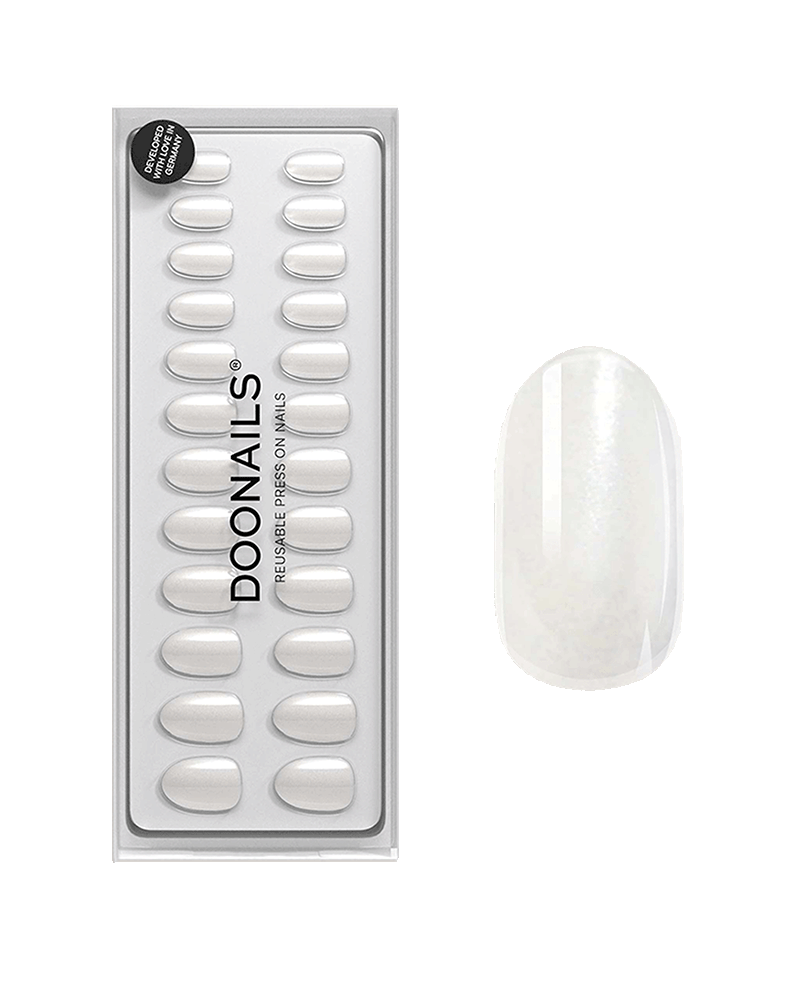 Doonails | Soft Gel Press Ons - Milkshake Medium Round