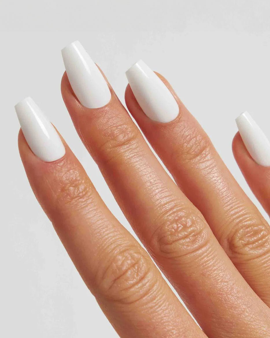 Snow White Short Coffin Soft Gel Press Ons - Doonails