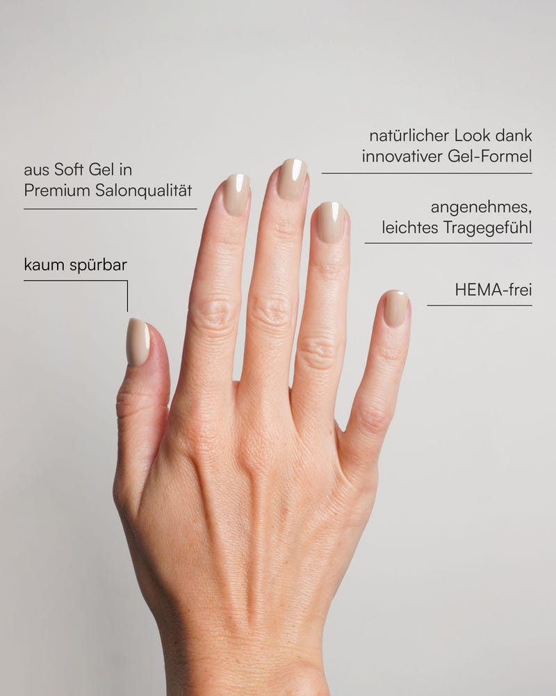 Toffee Extra Short Square Soft Gel Press Ons - Doonails