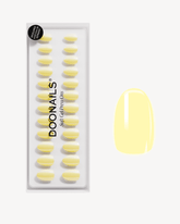 Lemon Sorbet Short Round Soft Gel Press Ons - Doonails