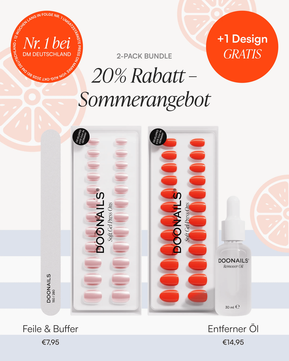 Sommer Starter Set - Soft Gel Press Ons