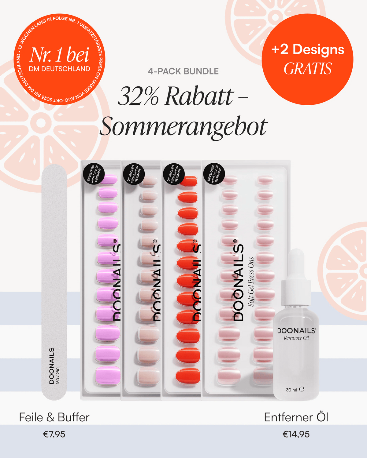 Sommer Starter Set - Soft Gel Press Ons