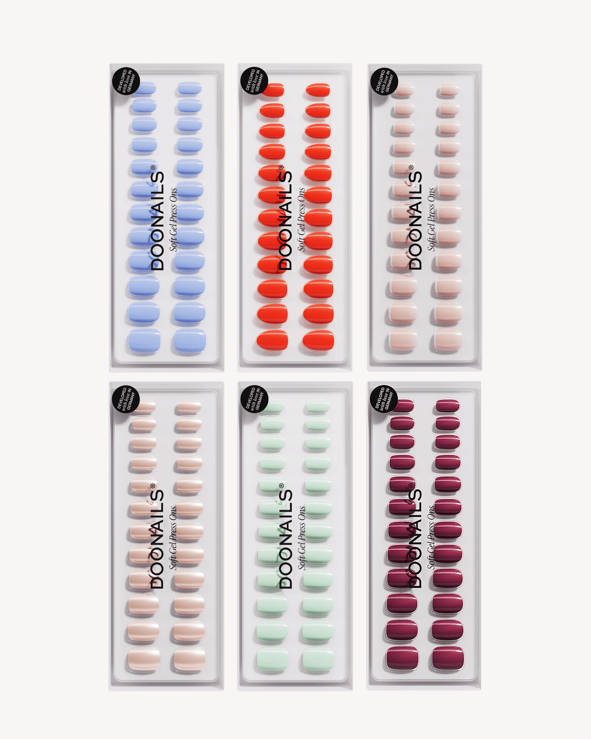 Farben Spar-Bundle - Soft Gel Press Ons