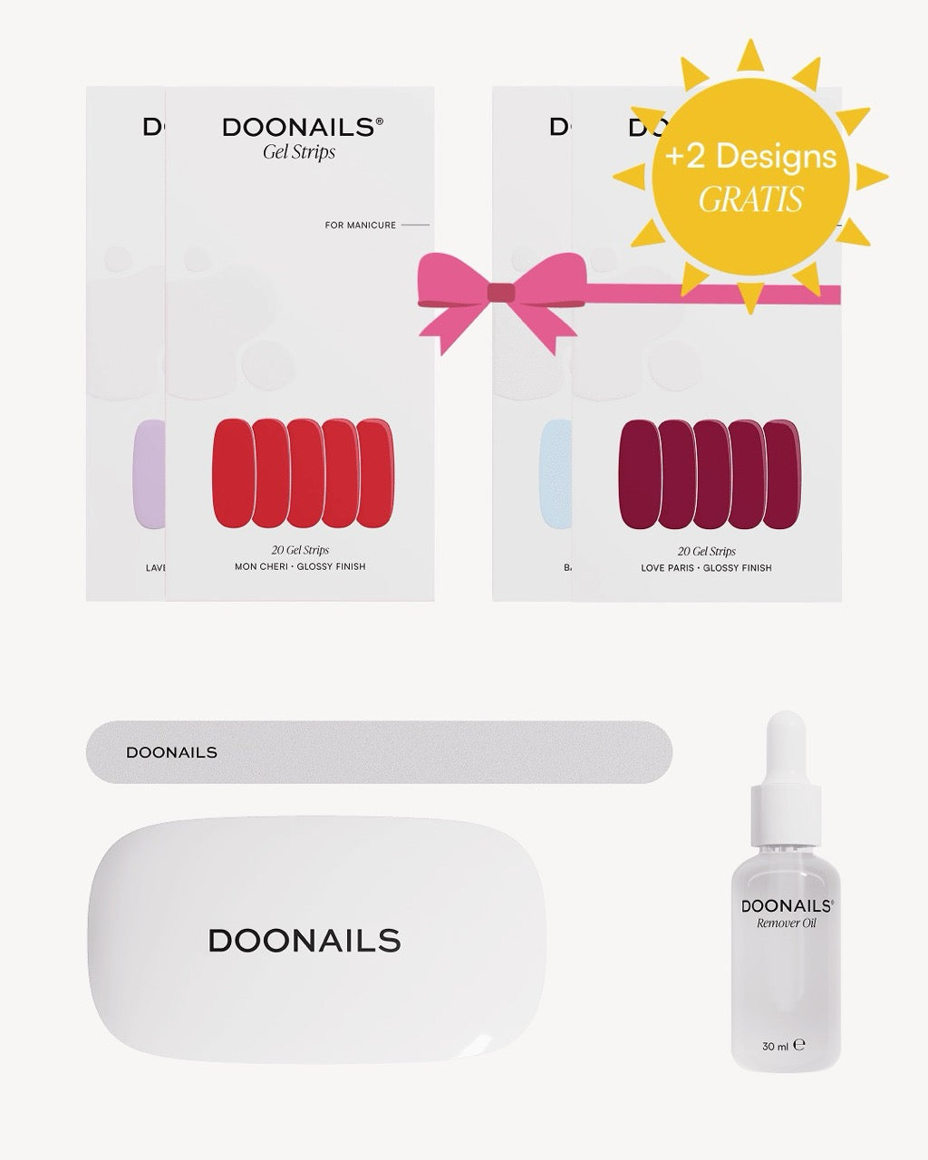 Sommer Starter Set Gel Strips 2+2 Gratis Designs