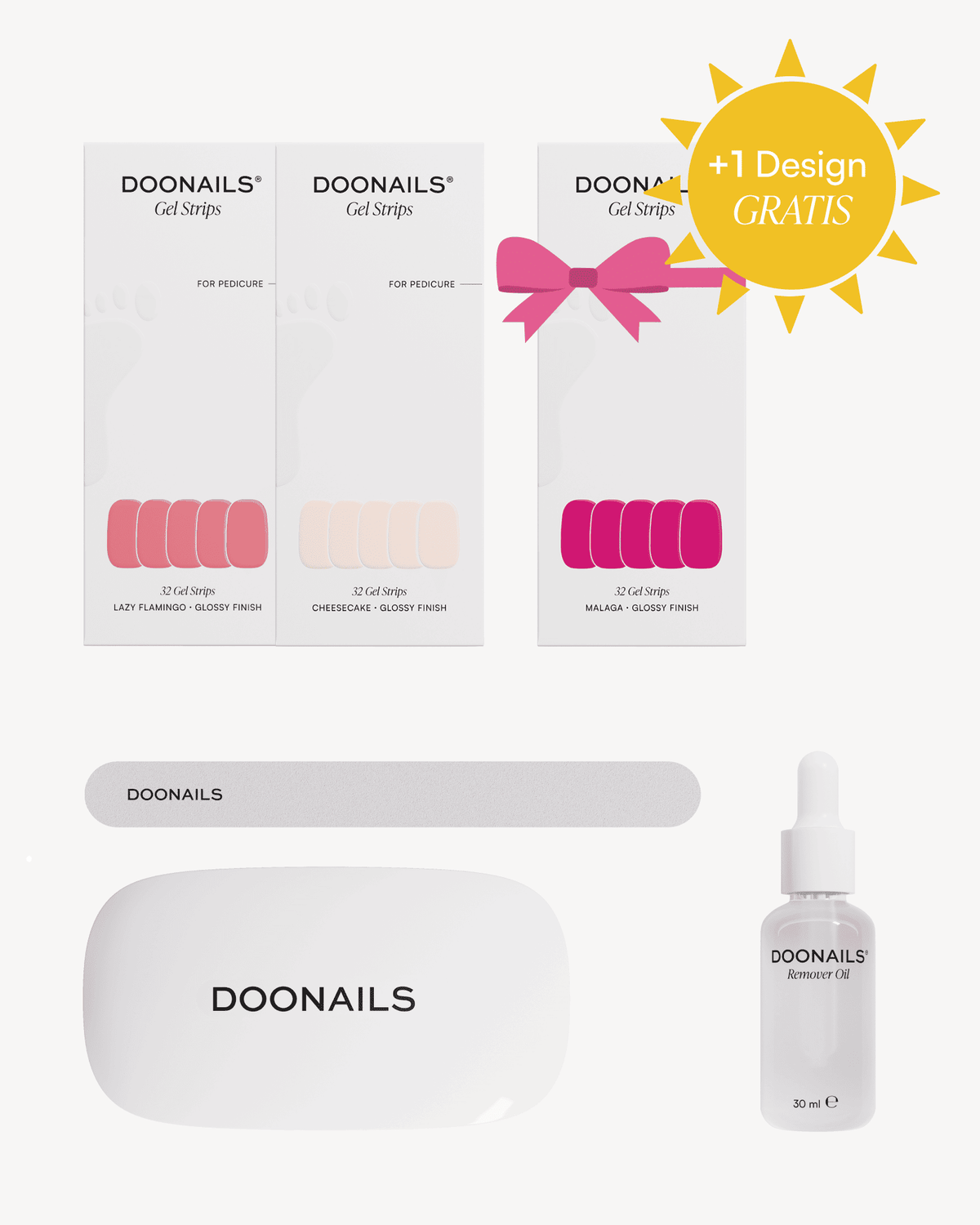 Sommer Pediküre Starter Set - Gel Strips