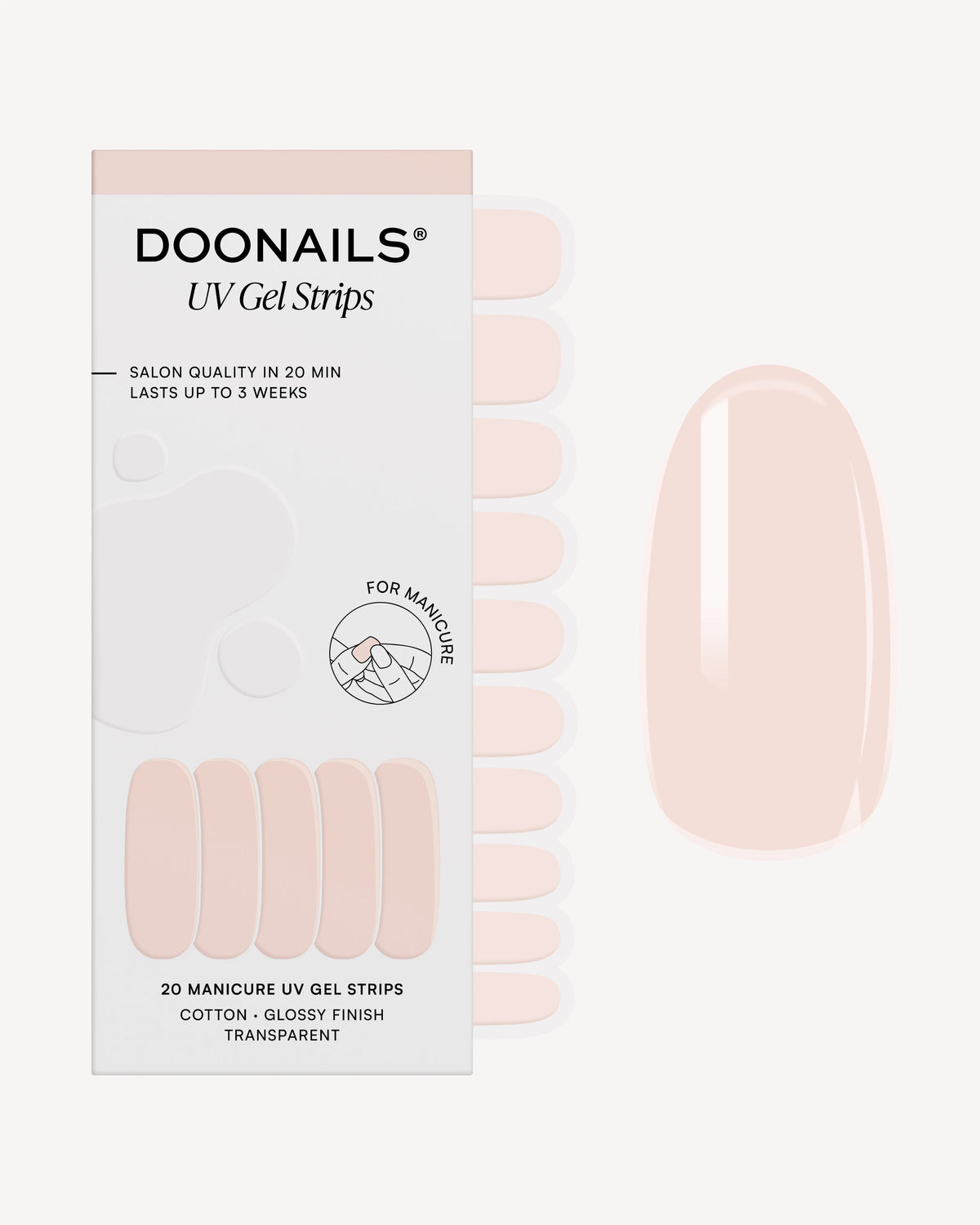 Cotton UV Gel Strips