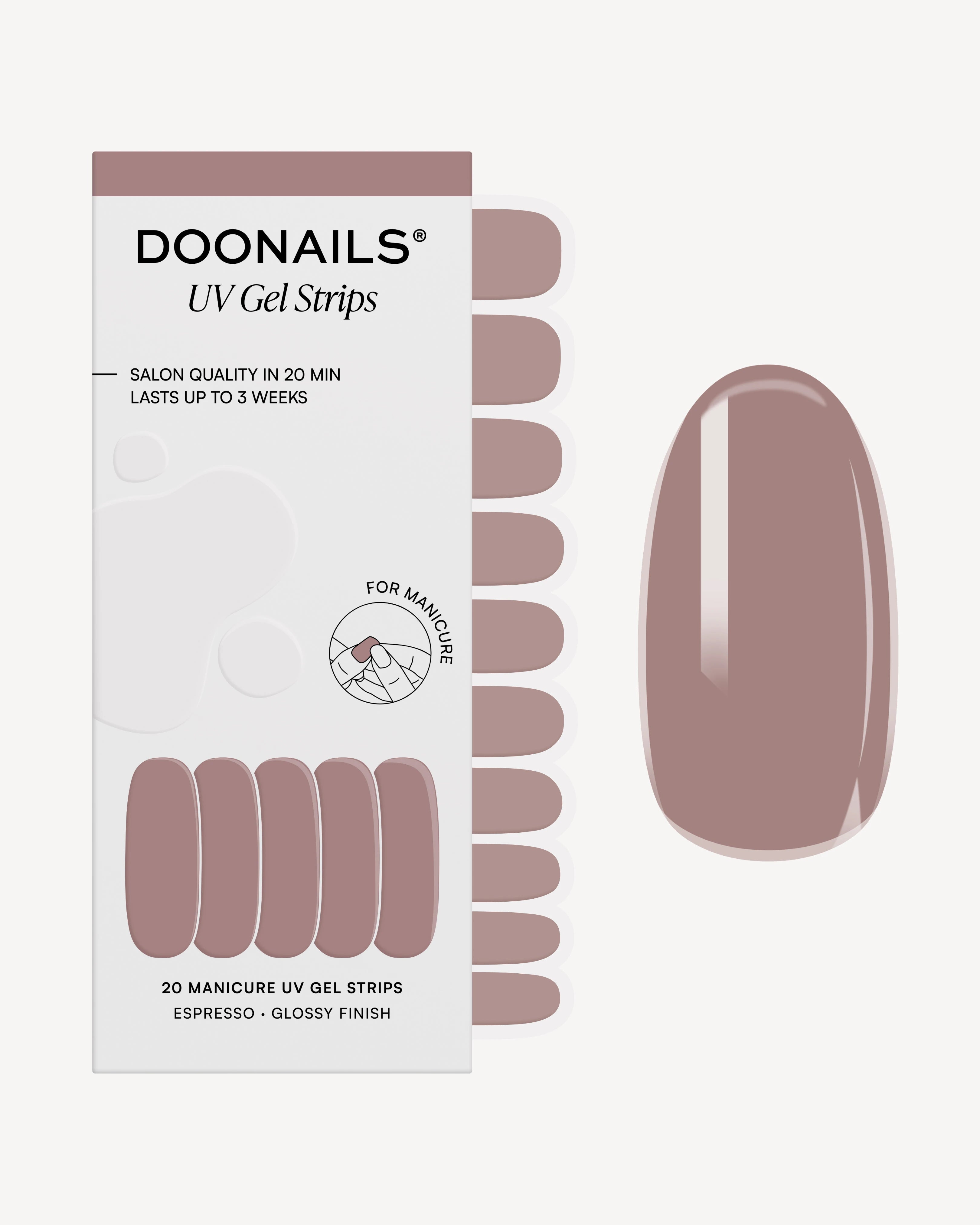 Espresso UV Gel Strips