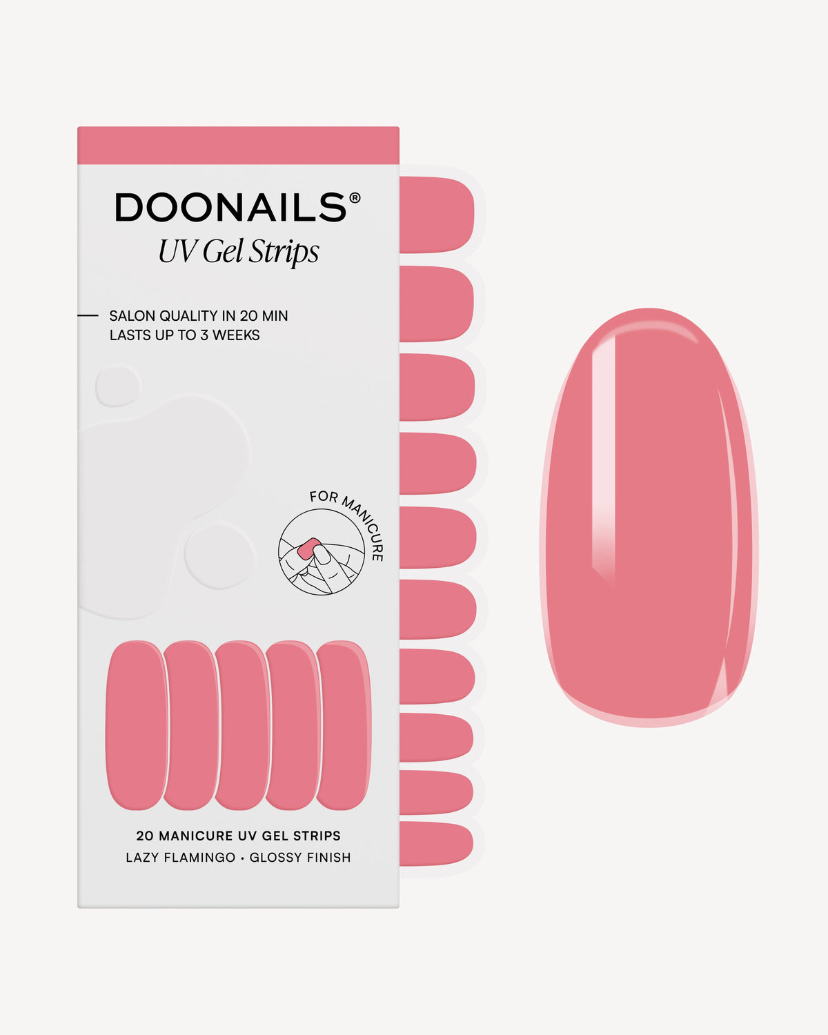 Lazy Flamingo UV Gel Strips