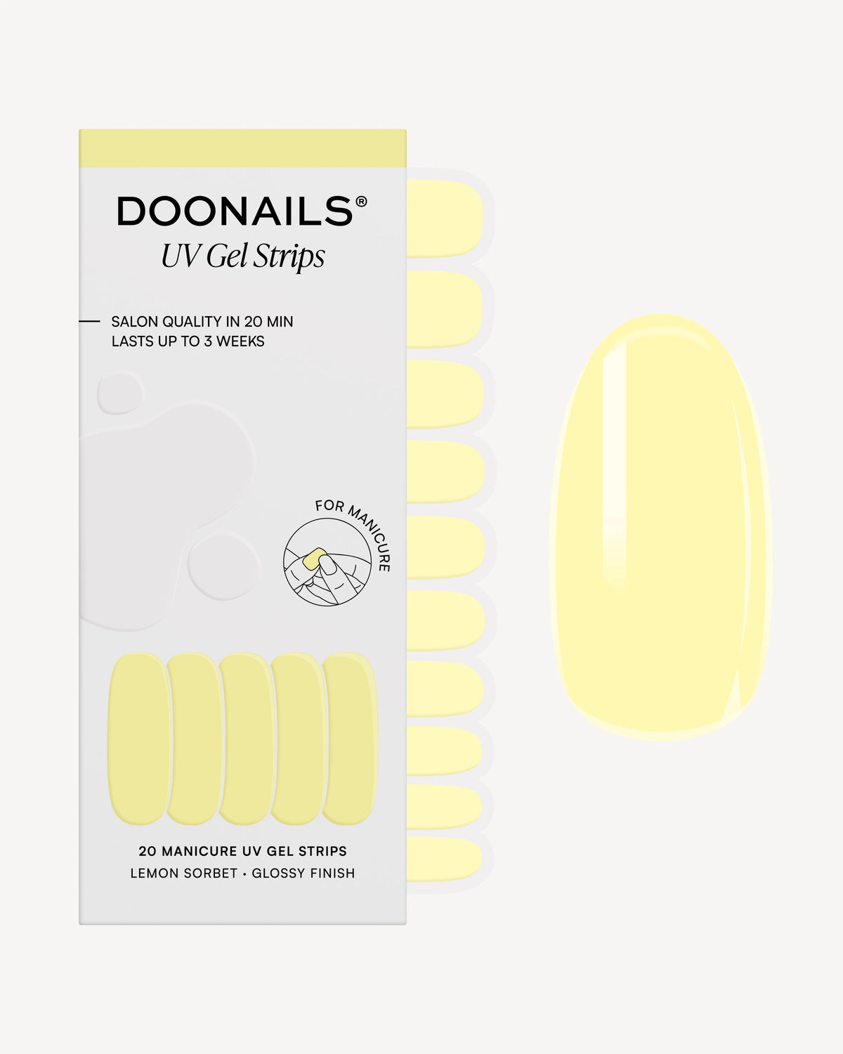 Lemon Sorbet UV Gel Strips