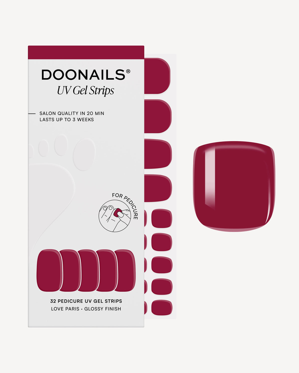 Love Paris Pediküre UV Gel Strips