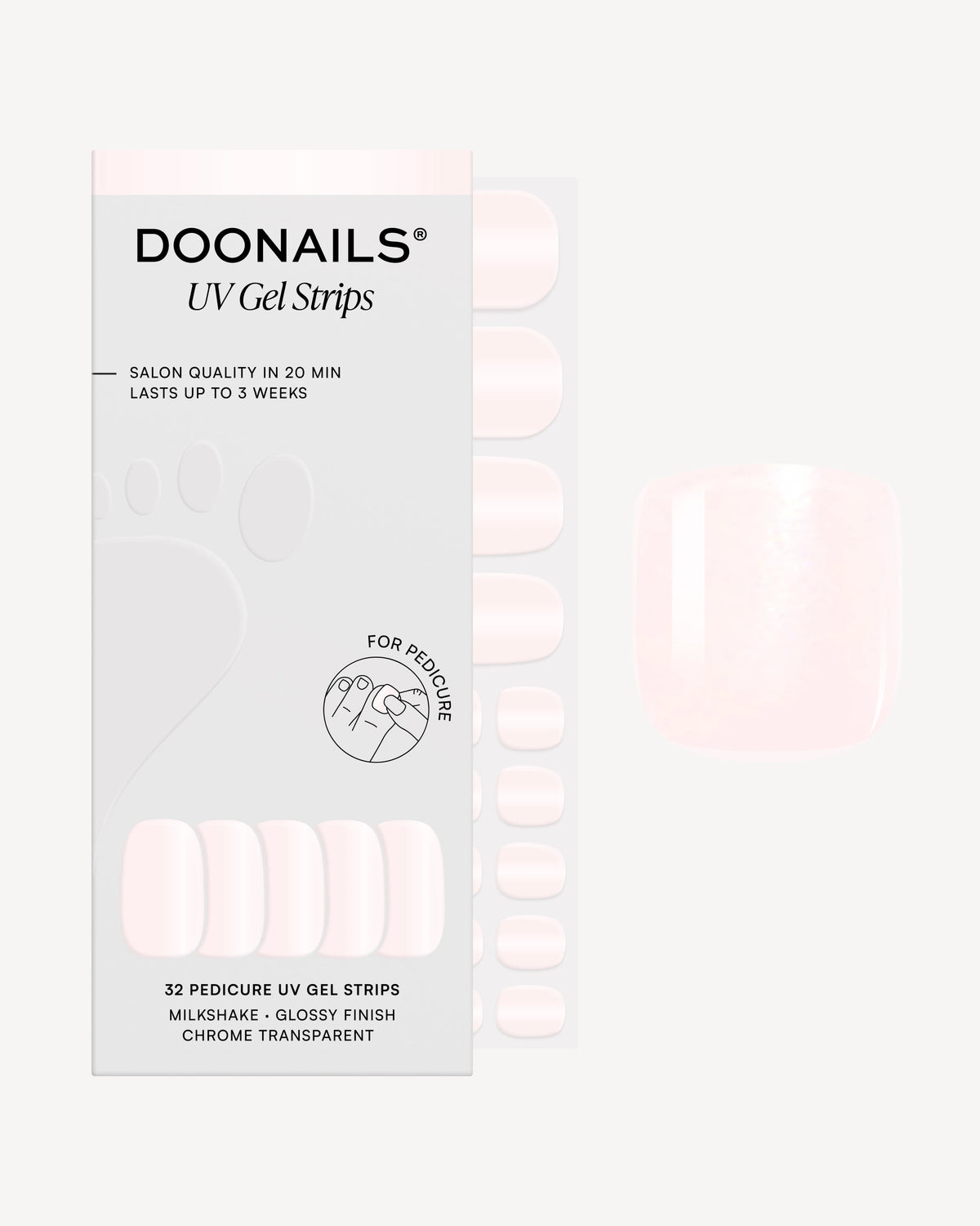 Milkshake Pediküre UV Gel Strips