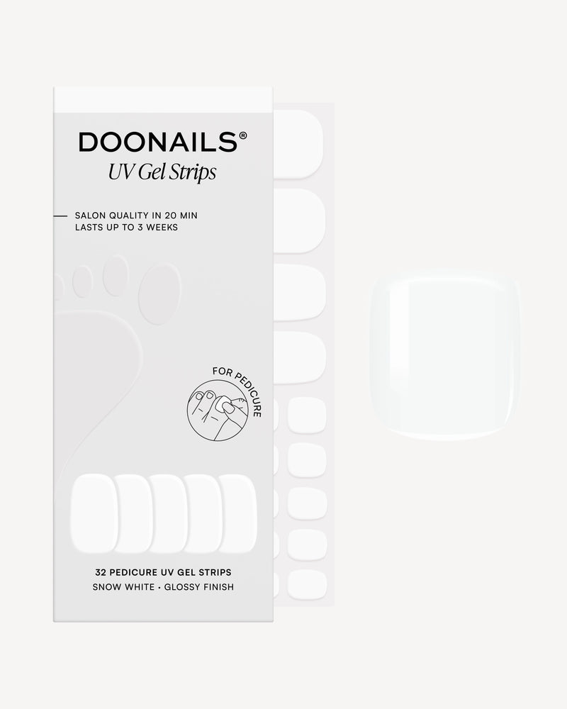 Snow White Pediküre UV Gel Strips