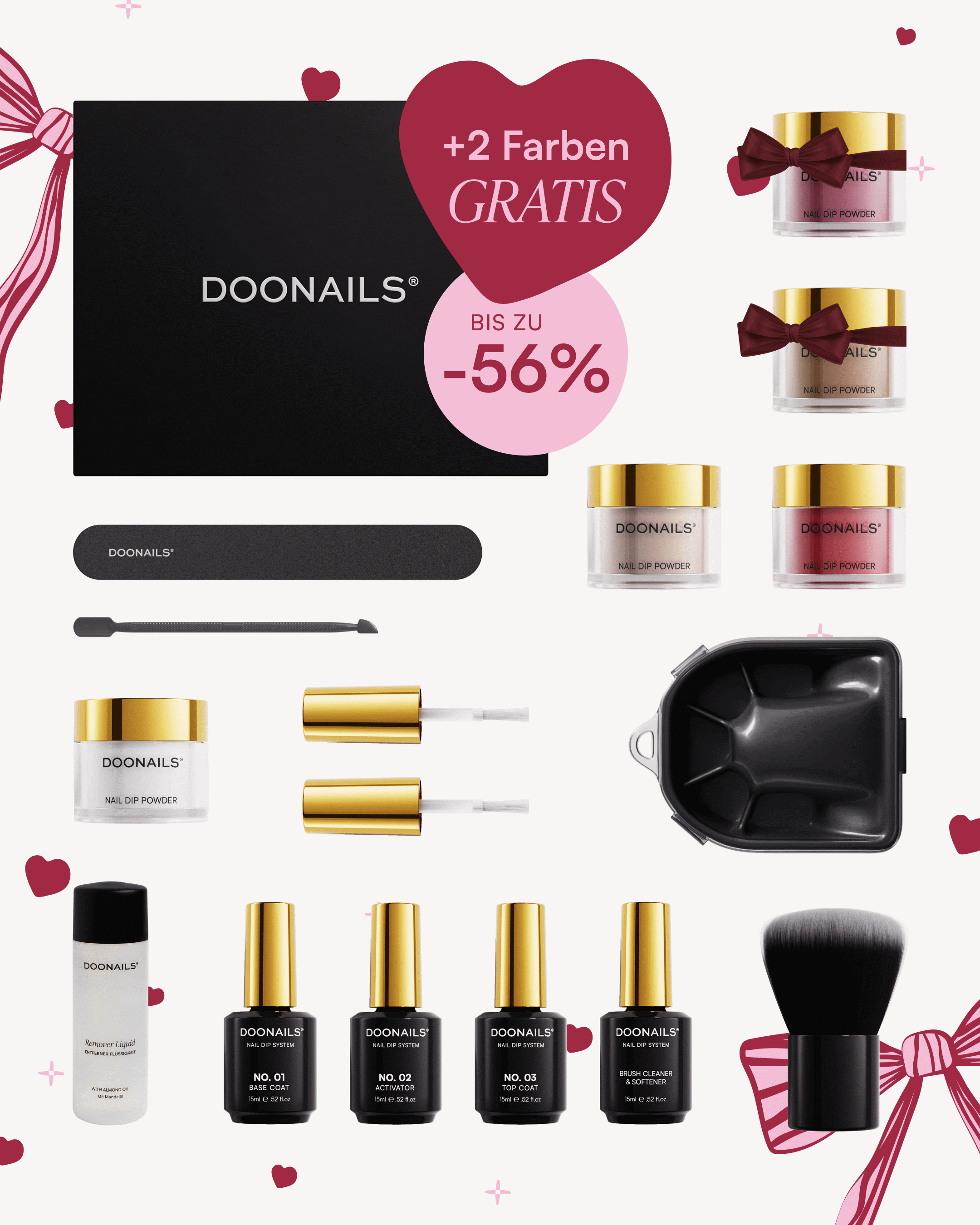 Valentinstag Starter Set - Dipping Powder